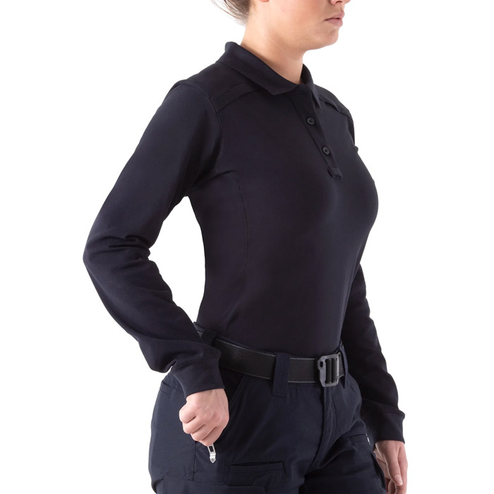 Women's Cotton Long Sleeve Polo