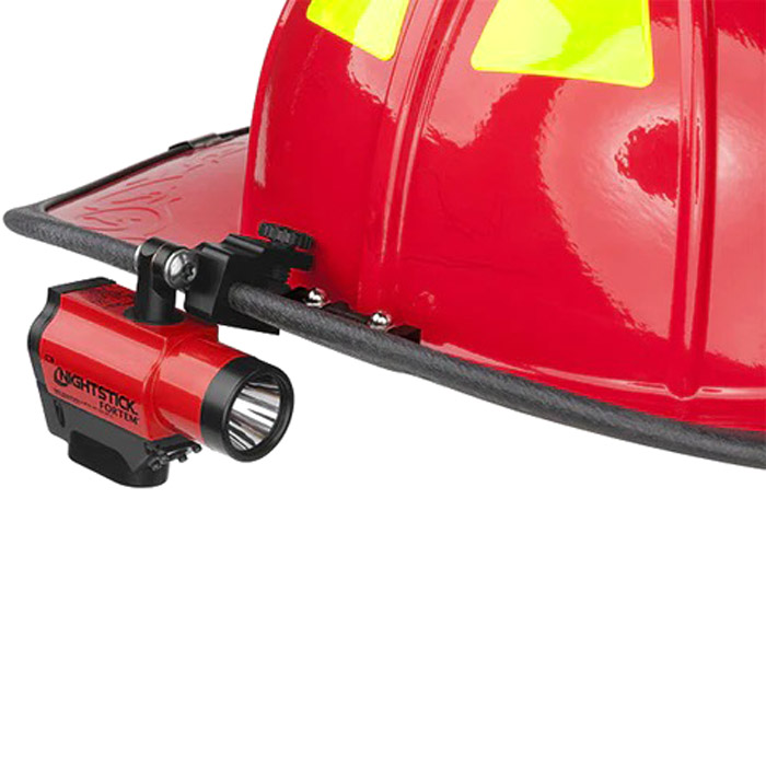 Intrinsically Safe Helmet Mounted Multi-Function Dual-Light Flashlight