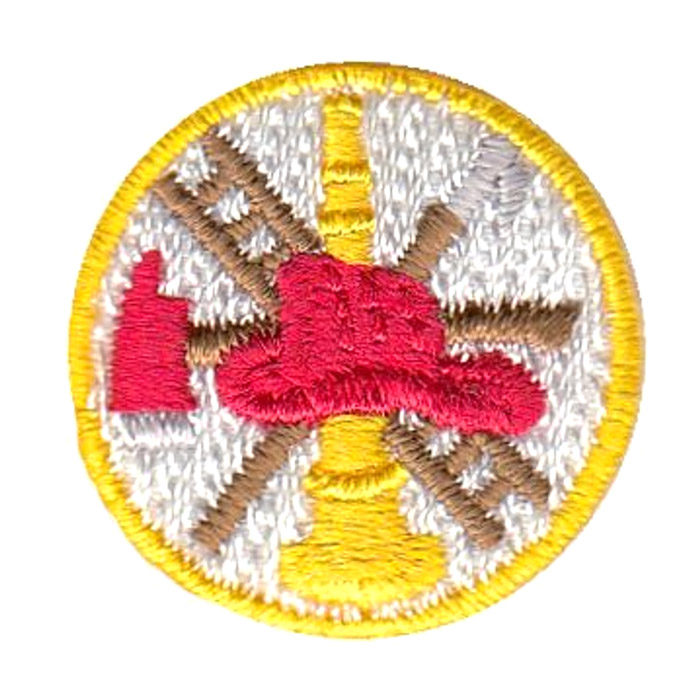 Hero's Pride Fire Scramble Embroidered Collar Rank Patch